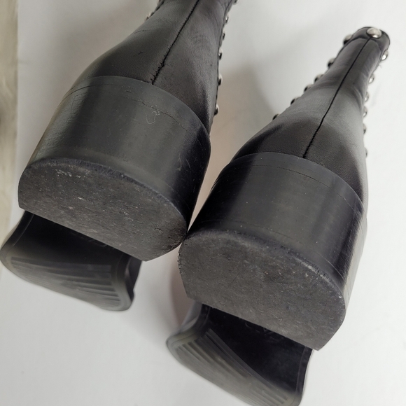 Zara Black Studded Booties - Picture 8 of 13